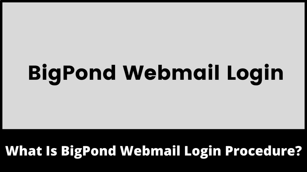 BigPond Webmail Login