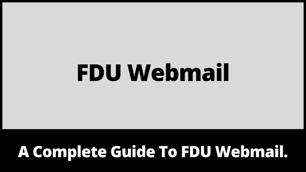 FDU Webmail