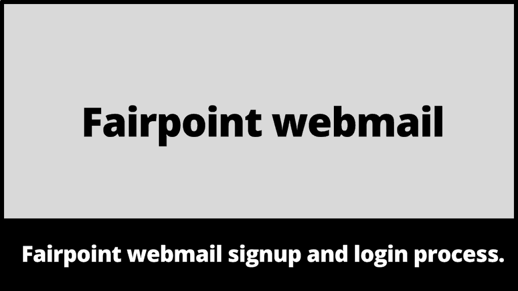 Fairpoint webmail