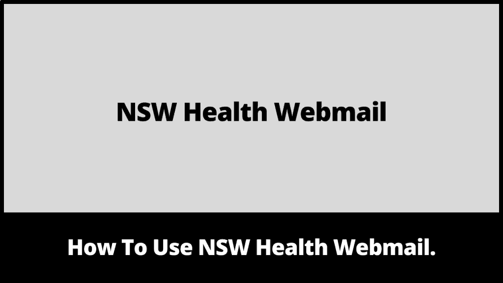 NSW Health Webmail