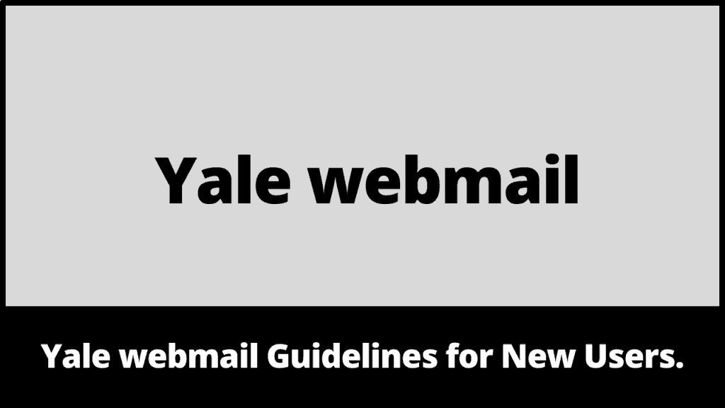 Yale webmail